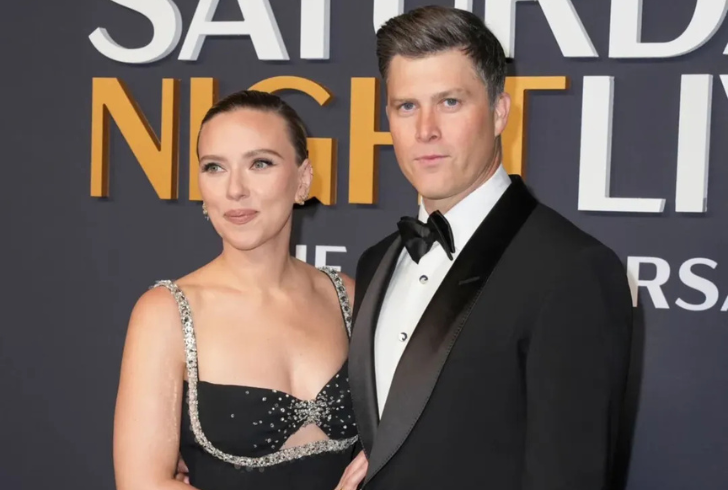 Scarlett Johansson and Colin Jost together